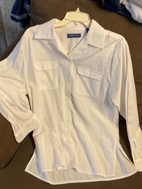 Karen Scott white button down blouse